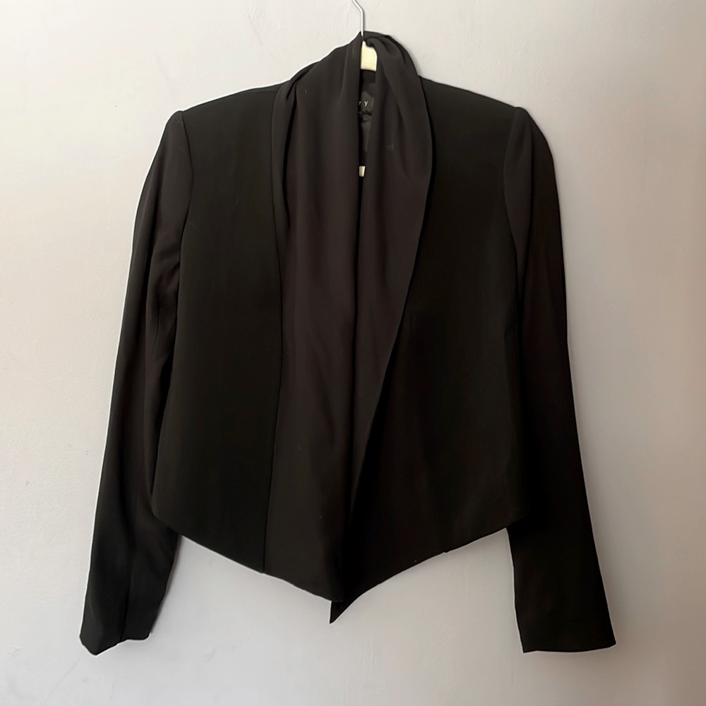 Theory blazer with waterfall front